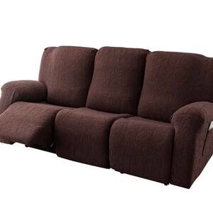 Slipcover for 3-seat recliner sofa coffee brown color NEW